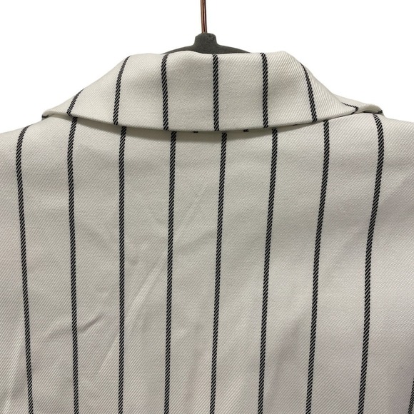 Revolve Lovers Blazer Double Breasted Black and White striped Size 8 or M - Picture 4 of 9